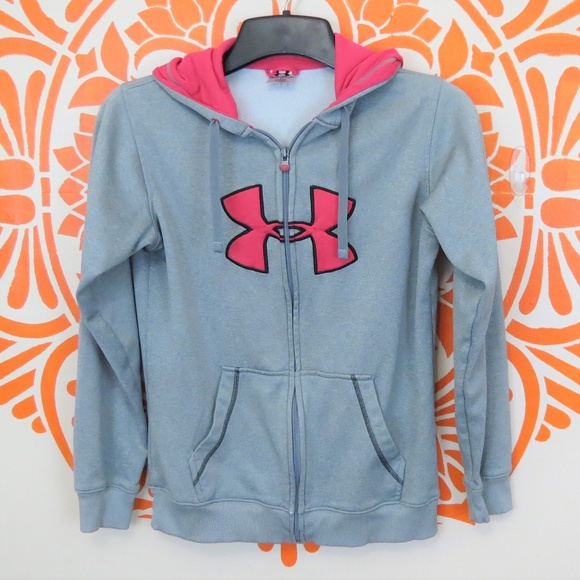 Under Armour Gray & Pink Sweatshirt S - Picture 1 of 2